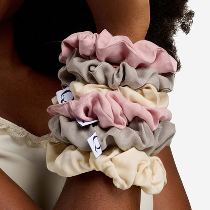 Scrunchies Vegansilk 2er-Set