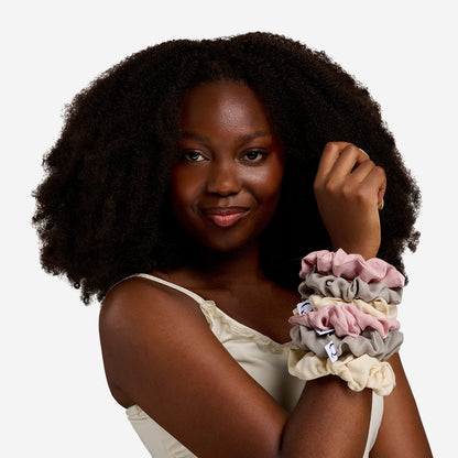 Scrunchies Vegansilk 2er-Set